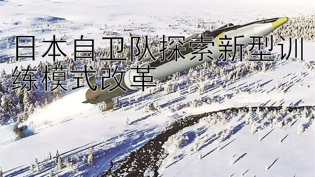 日本自卫队探索新型训练模式改革