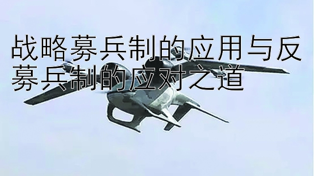 战略募兵制的应用与反募兵制的应对之道