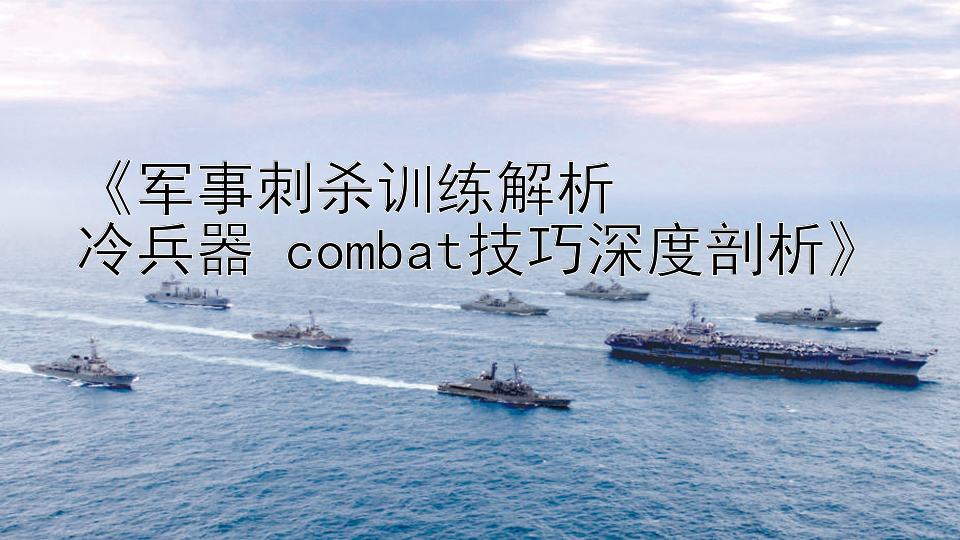 《军事刺杀训练解析  
冷兵器 combat技巧深度剖析》